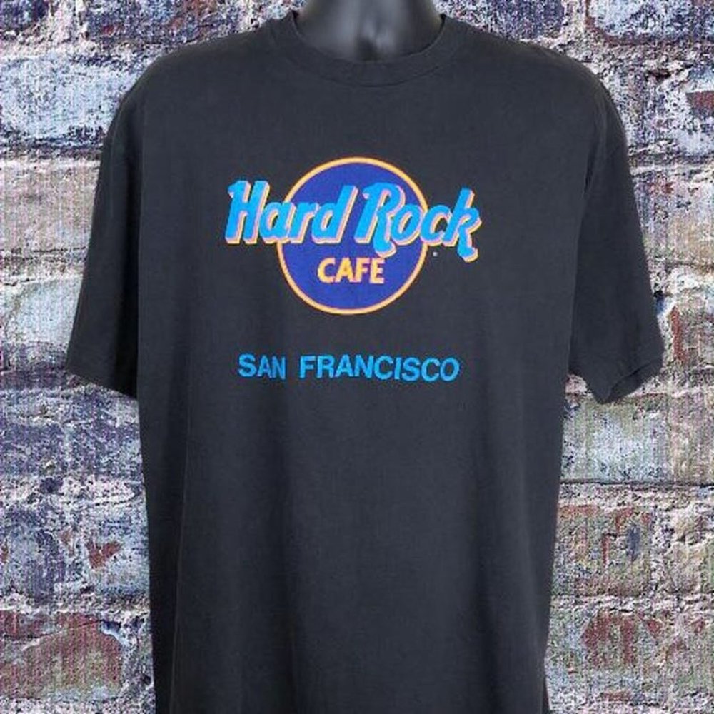 Hard Rock Cafe San Francisco Neon Logo t Shirtwljt174